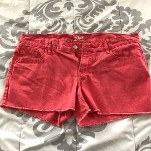 Old navy coral shorts